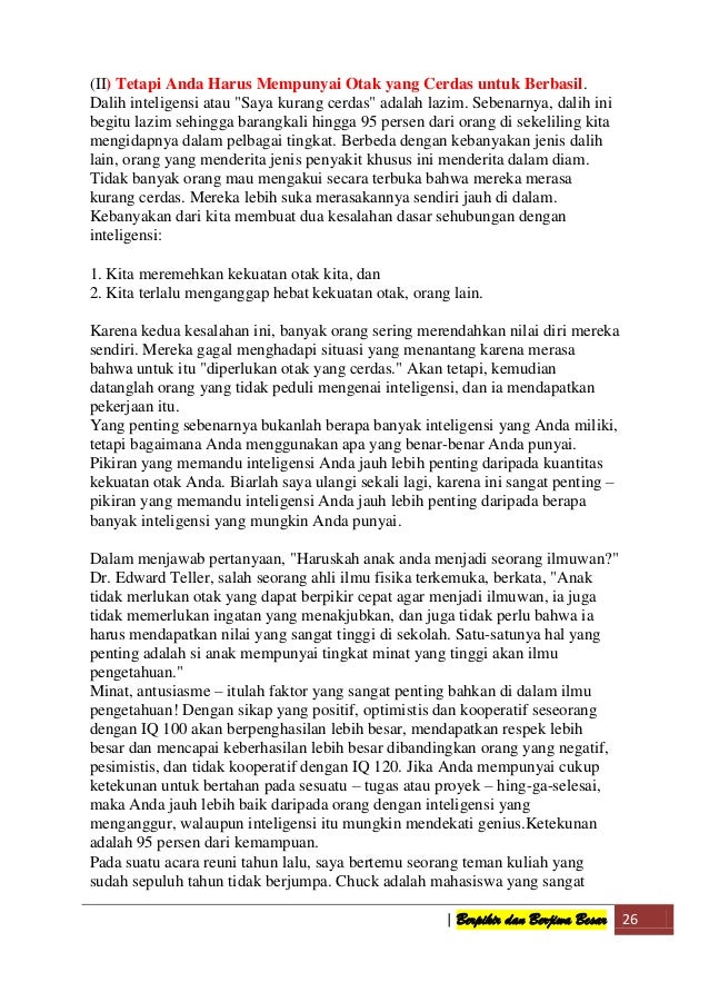 Buku Berpikir Dan Berjiwa Besar Pdf